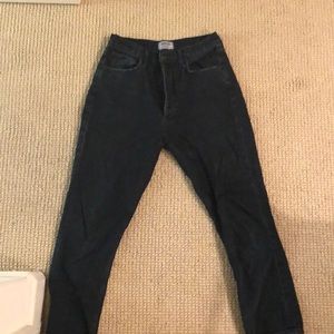 Agolde Amour Vert Denim black jeans size 28